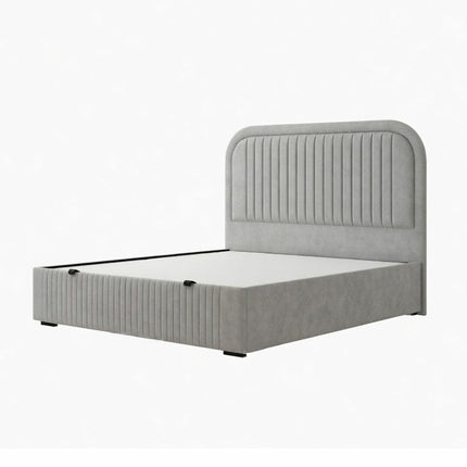 Highgrove Ashford Stone Fabric Full Ottoman Bed Frame in 3 Sizes – view 3