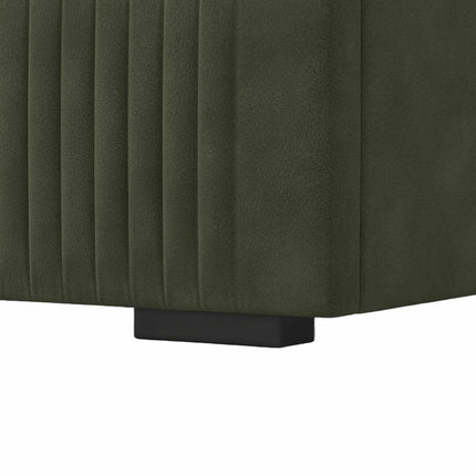 Highgrove Ashford Green Fabric Full Ottoman Bed Frame Green in 3 Sizes – view 6
