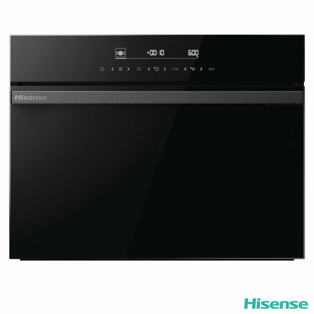 Hisense Hi6 BlackLine BIM45342ADBGUK Built-In Electric Single Oven with Microwave, in Black
