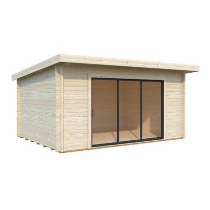 Palmako Lea 44mm Wooden Log Cabin in White 14ft 7" x 10ft 8" (4.5m x 3.3m) – view 7