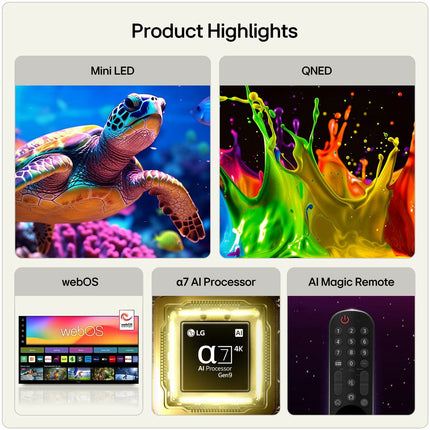LG 85QNED70B6A 85 Inch QNED 4K Ultra HD Smart TV – view 6