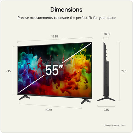 LG 55QNED70B6C 55 Inch QNED 4K Ultra HD Smart TV – view 2