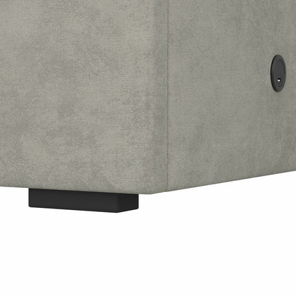 Highgrove Swift Stone Fabric Full Ottoman Bed Frame in 3 Sizes – view 6