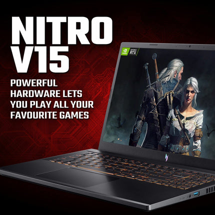 Acer Nitro V15, Intel Core i5, 16GB RAM, 512GB SSD, NVIDIA GeForce RTX 4050, 15.6 Inch Gaming Laptop, NH.QUAEK.003 – view 5