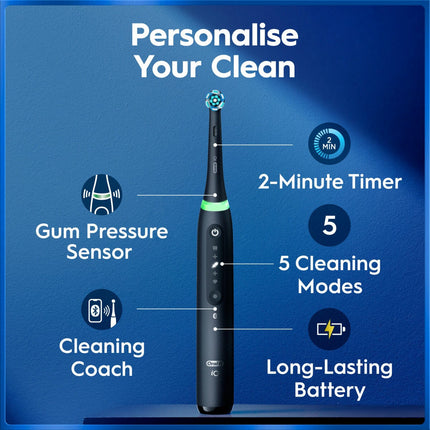 Oral-B iO Series 5 Electric Toothbrush in Matt Black – view 3