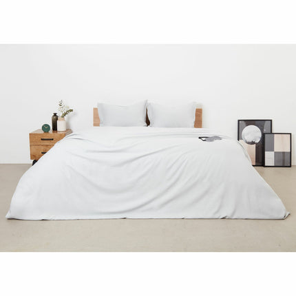 Panda Bamboo & French Linen Grey Duvet Cover Set in 3 Sizes – view 3