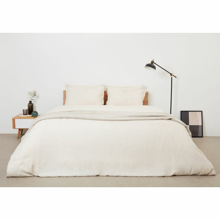 Panda Bamboo & French Linen Natural Duvet Cover Set in 3 Sizes – view 3