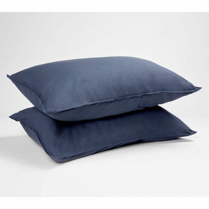 Panda Bamboo & French Linen Navy Duvet Cover Set in 3 Sizes – view 5