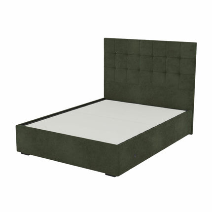 Highgrove Kavalan Green Fabric Full Ottoman Bed Frame in 3 Sizes – view 2