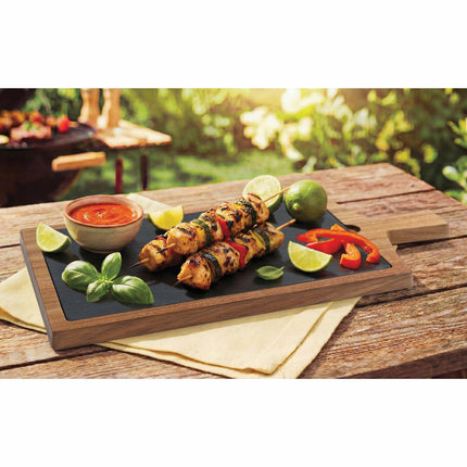 BirdRock Home Slate & Acacia Serving Board – view 2
