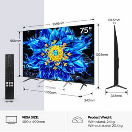 TCL 75P8L-UK 75 Inch Mini LED TV – view 2