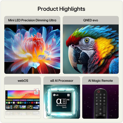 LG 115QNED93B6 115 Inch QNED 4K Ultra HD Smart TV – view 6