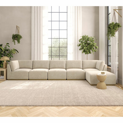 Henredon Murphy Beige 6 Piece Modular Fabric Sofa – view 4