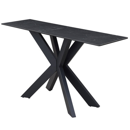 Indus Valley Arden Black Ceramic Console Table – view 5