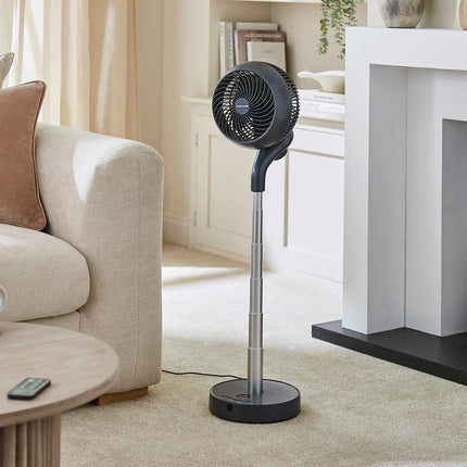 Morphy Richards Air Flex 8" Telescopic Travel Air Circulator With Remote Control in Black