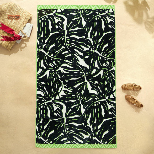 Oversized 100% Cotton Beach Towel, In 2 Designs