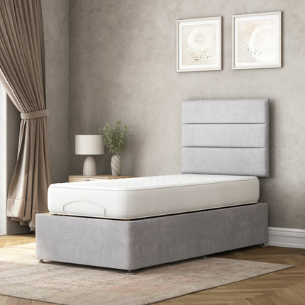 Highgrove Fenton Grey Fabric Electric Adjustable Bed Base With Medium Memory Foam Mattress – view 3