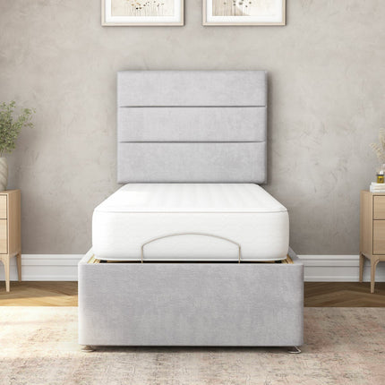 Highgrove Fenton Grey Fabric Electric Adjustable Bed Base With Medium Memory Foam Mattress – view 4