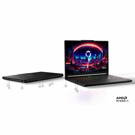 Lenovo Legion 5, Copilot+ PC, AMD Ryzen AI 9, 16GB RAM, 1TB SSD, NVIDIA GeForce RTX 5070, 15.3 inch OLED Gaming Laptop, 83Q6004KUK – view 7
