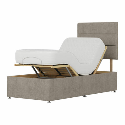 Highgrove Fenton Taupe Fabric Electric Adjustable Bed Base With Medium Memory Foam Mattress – view 5