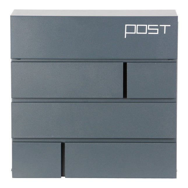 Phoenix Estilo Top Loading Letter Box MB0121KA in Graphite Grey with Key Lock – view 2