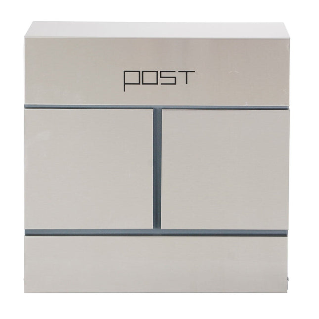 Phoenix Estilo Top Loading Letter Box MB0124KS in Stainless Steel with Key Lock – view 2