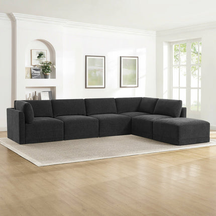Thomasville Fallon Dark Grey 6 Piece Modular Fabric Sofa – view 3