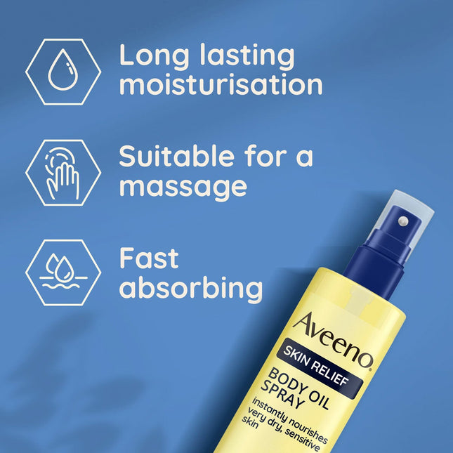Aveeno Skin Relief Oil Spray, 3 x 200ml – view 2