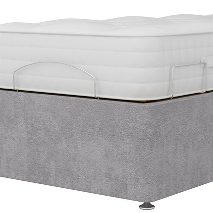 Highgrove Radnor Grey Fabric Electric Adjustable Bed Frame with 1000 Spring Count Long Single Mattress in 2 Firmness Ratings – view 7