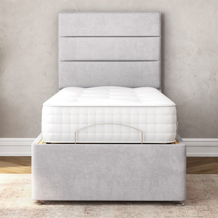 Highgrove Radnor Grey Fabric Electric Adjustable Bed Frame with 1000 Spring Count Long Single Mattress in 2 Firmness Ratings – view 4