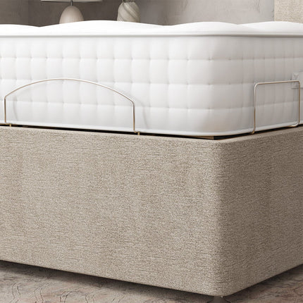 Highgrove Radnor Taupe Fabric Electric Adjustable Bed Frame with 1000 Spring Count Long Single Mattress in 2 Firmness Ratings – view 8