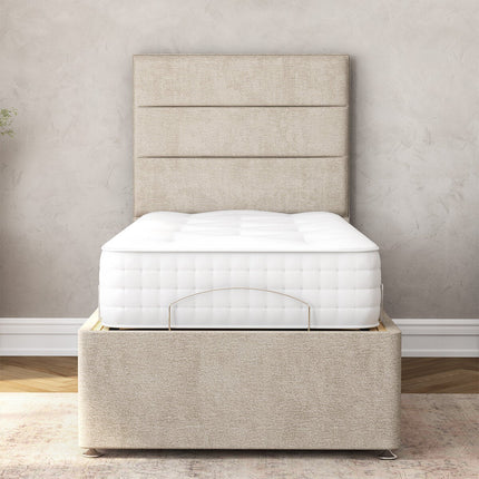 Highgrove Radnor Taupe Fabric Electric Adjustable Bed Frame with 1000 Spring Count Long Single Mattress in 2 Firmness Ratings – view 4
