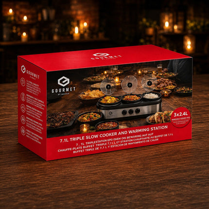 SensioHome Gourmet Triple Slow Cooker & Warming Station 7.1L – view 7