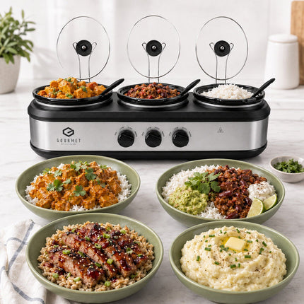 SensioHome Gourmet Triple Slow Cooker & Warming Station 7.1L – view 6