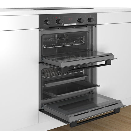 Bosch Series 4 NBS533BB0B Double Oven, A Rated in Black – view 5