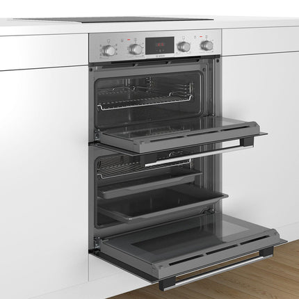 Bosch Series 4 NBS533BS0B Double Oven, A Rated in Stainless Steel – view 4