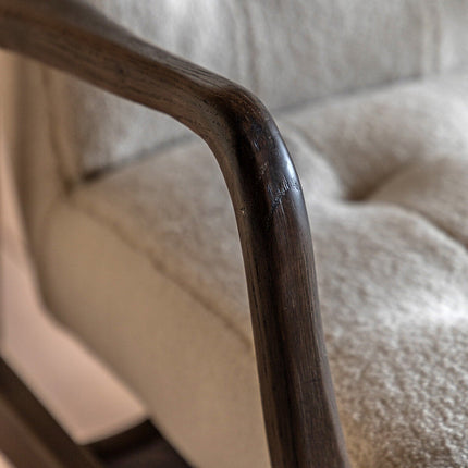 Gallery Humber Natural Faux Sheepskin Armchair – view 4