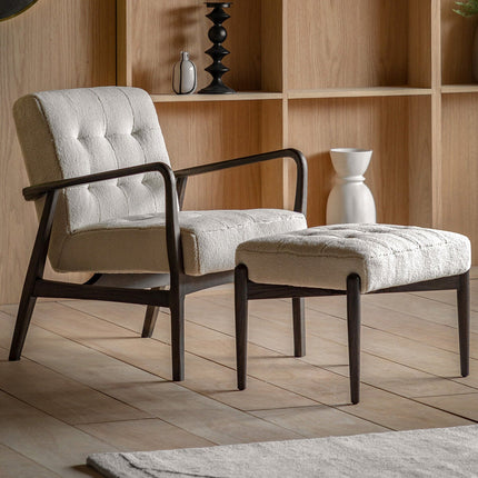 Gallery Humber Natural Faux Sheepskin Armchair – view 8