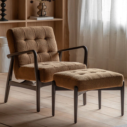 Gallery Humber Orange Faux Sheepskin Armchair – view 8