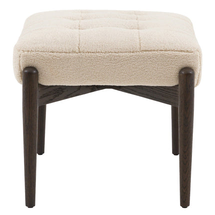 Gallery Humber Natural Faux Sheepskin Footstool – view 6