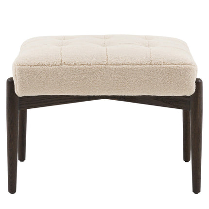 Gallery Humber Natural Faux Sheepskin Footstool – view 7