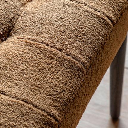 Gallery Humber Orange Faux Sheepskin Footstool – view 3