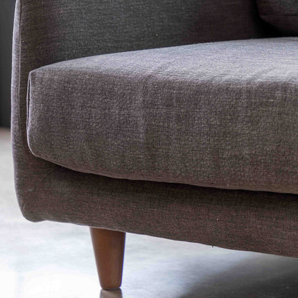 Gallery Oakwood Dark Grey Fabric Armchair – view 3