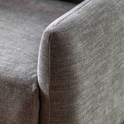 Gallery Oakwood Dark Grey Fabric Armchair – view 4