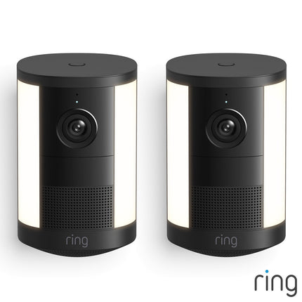 Ring Spotlight Cam (2nd Gen) Battery Black Security Camera - 2 Pack