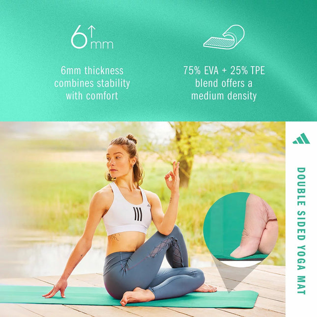 Adidas Double Sided Yoga Mat in 2 Colours