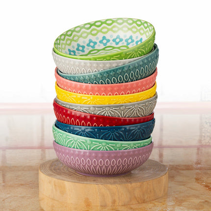 Signature Housewares Stoneware Bowls, 10 Piece – view 3