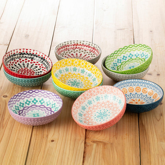 Signature Housewares Stoneware Bowls, 10 Piece – view 2