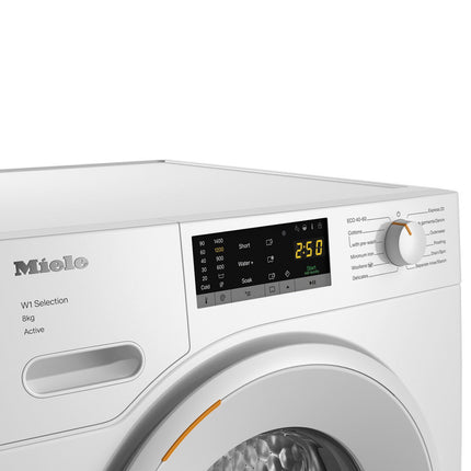 Miele WSA123 WCS, 8kg Washing Machine, A Rated in White – view 4