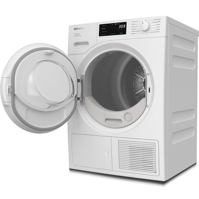 Miele TSD643WP, 9kg Heat Pump Tumble Dryer, A+++ Rated in White – view 2